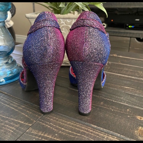 NEW Rocket Dog Purple Ankle Strap Heels - Picture 5 of 8